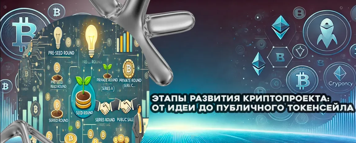 Этапы развития криптопроекта.webp