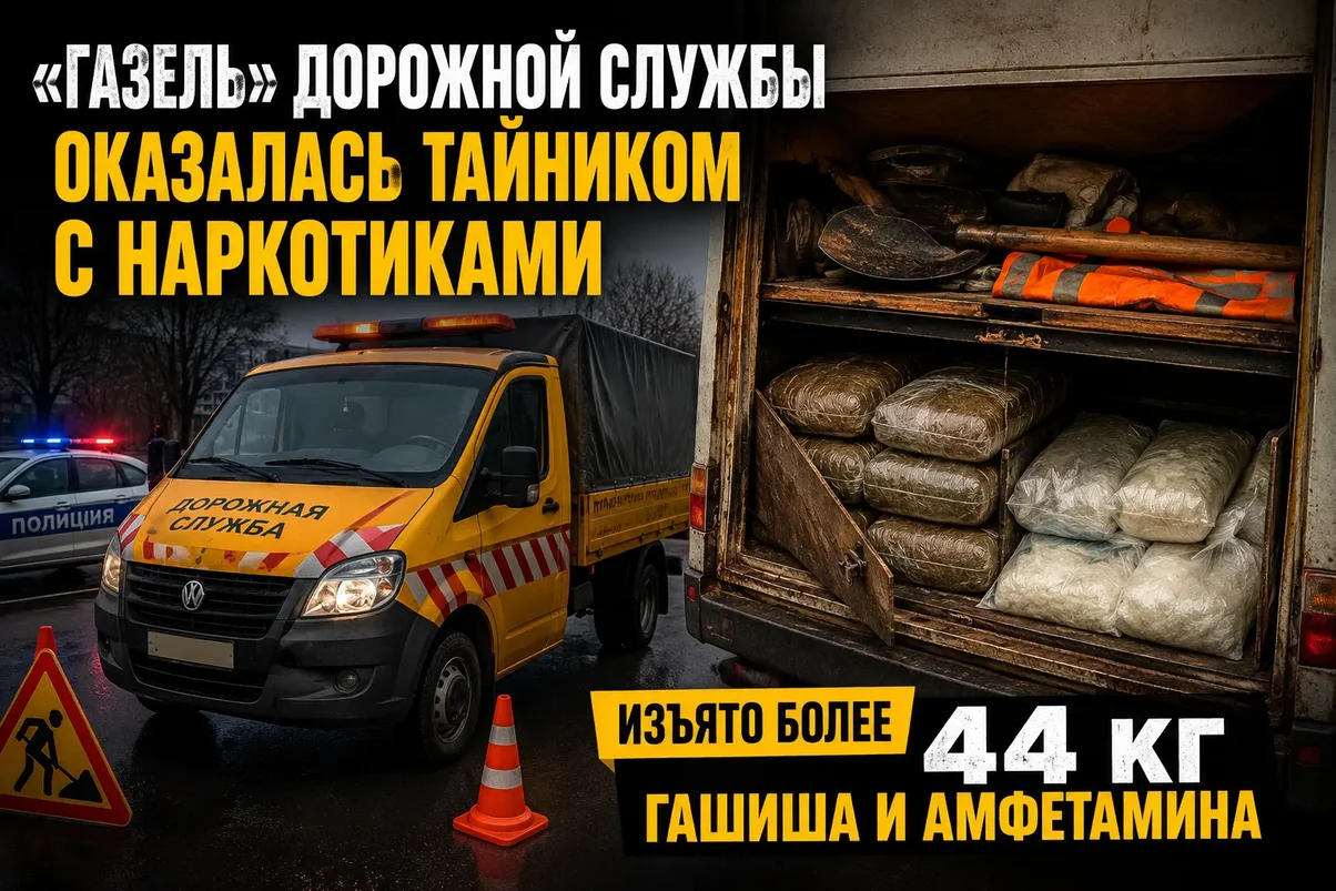 «Газель» дорожной службы оказалась тайником с наркотиками.webp