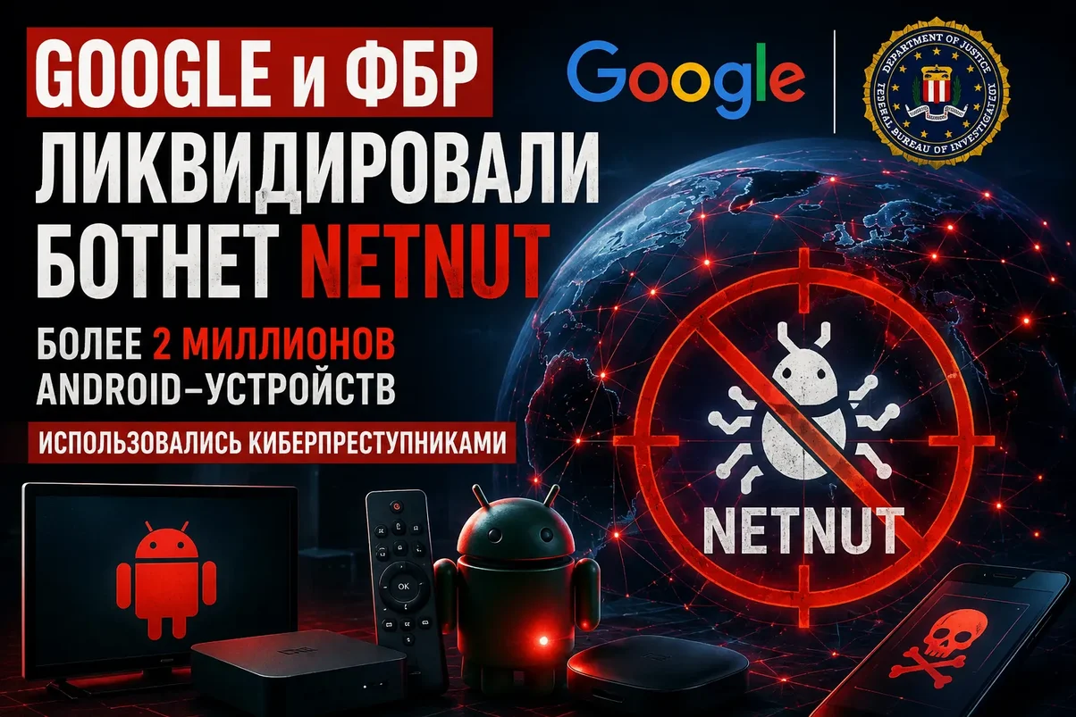 Google совместно с ФБР пресекла работу ботнета NetNut.webp