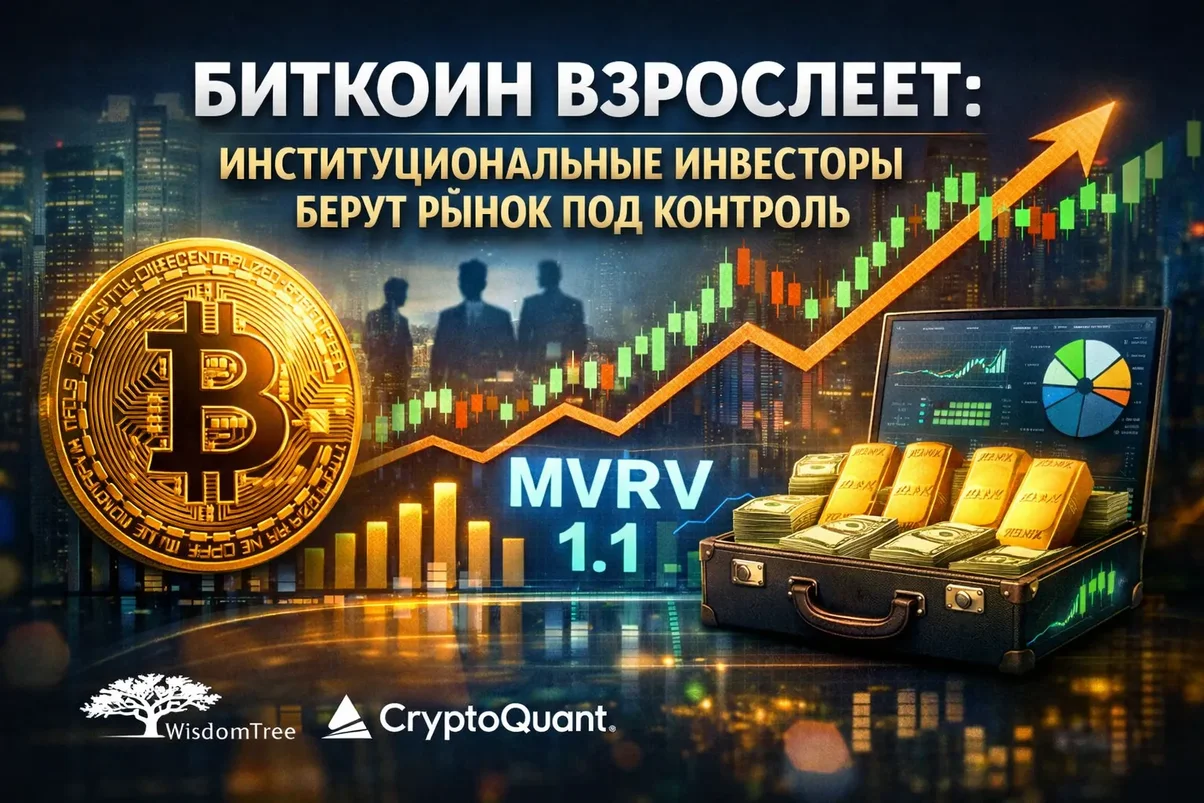 Инвесторы контролируют рынок биткойнов.webp