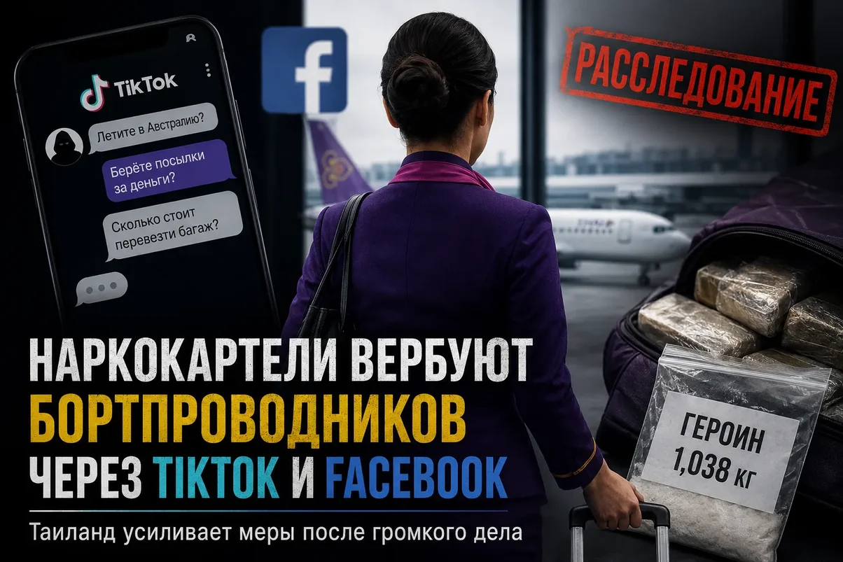 Наркокартели используют TikTok и Facebook для вербовки бортпроводников.webp