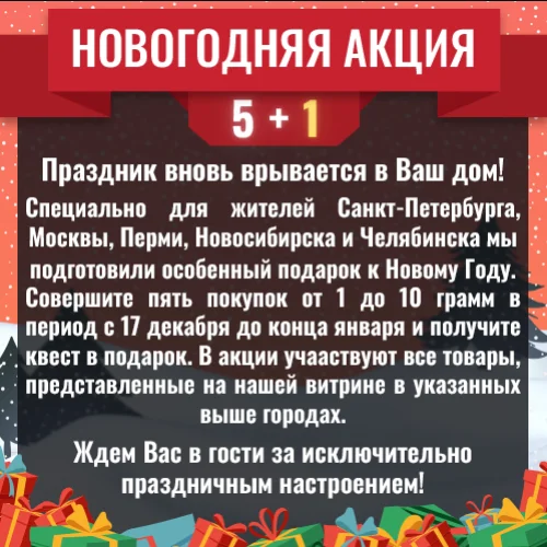 НОВОГОДНЯЯ АКЦИЯ 5+1.webp