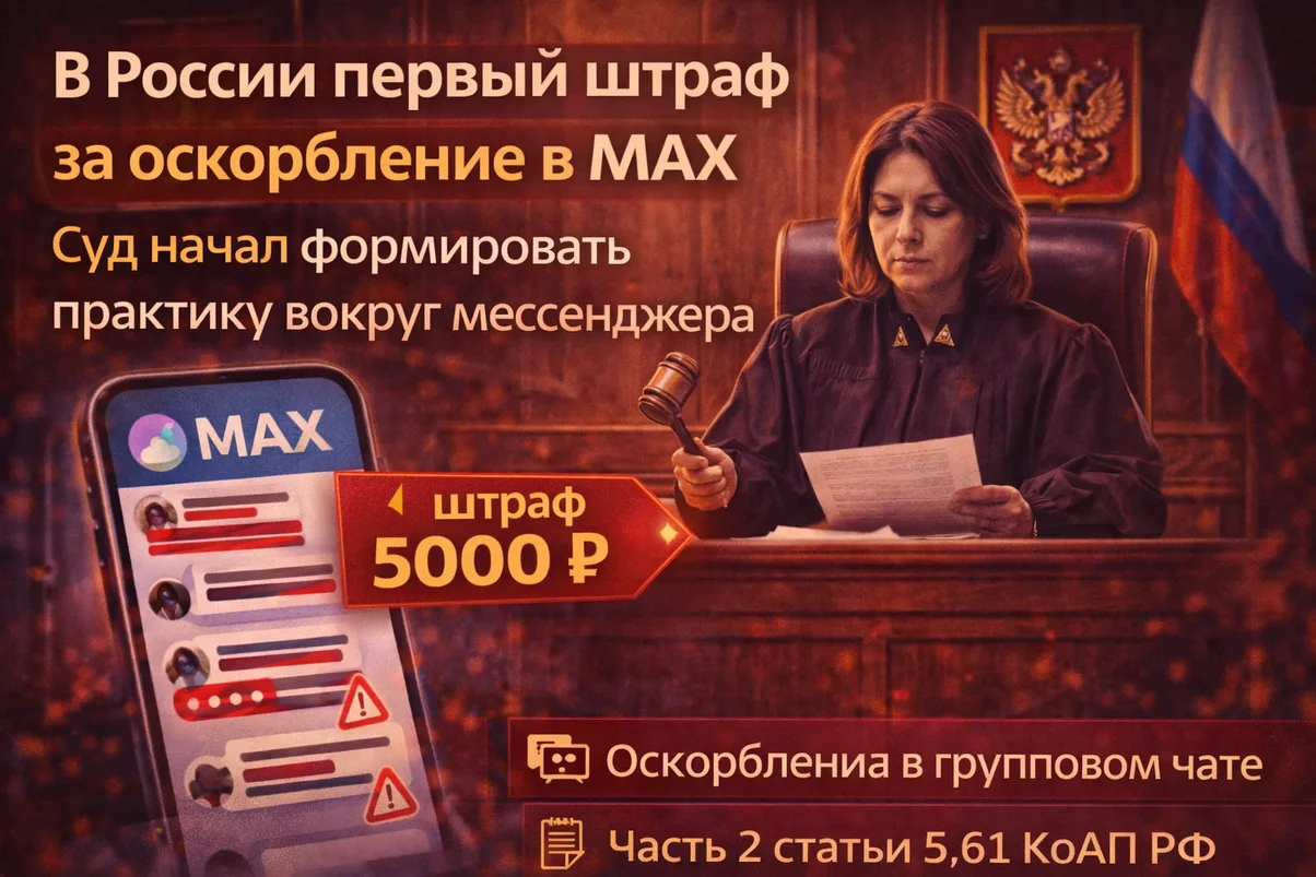 Первый штраф за оскорбление в MAX.webp
