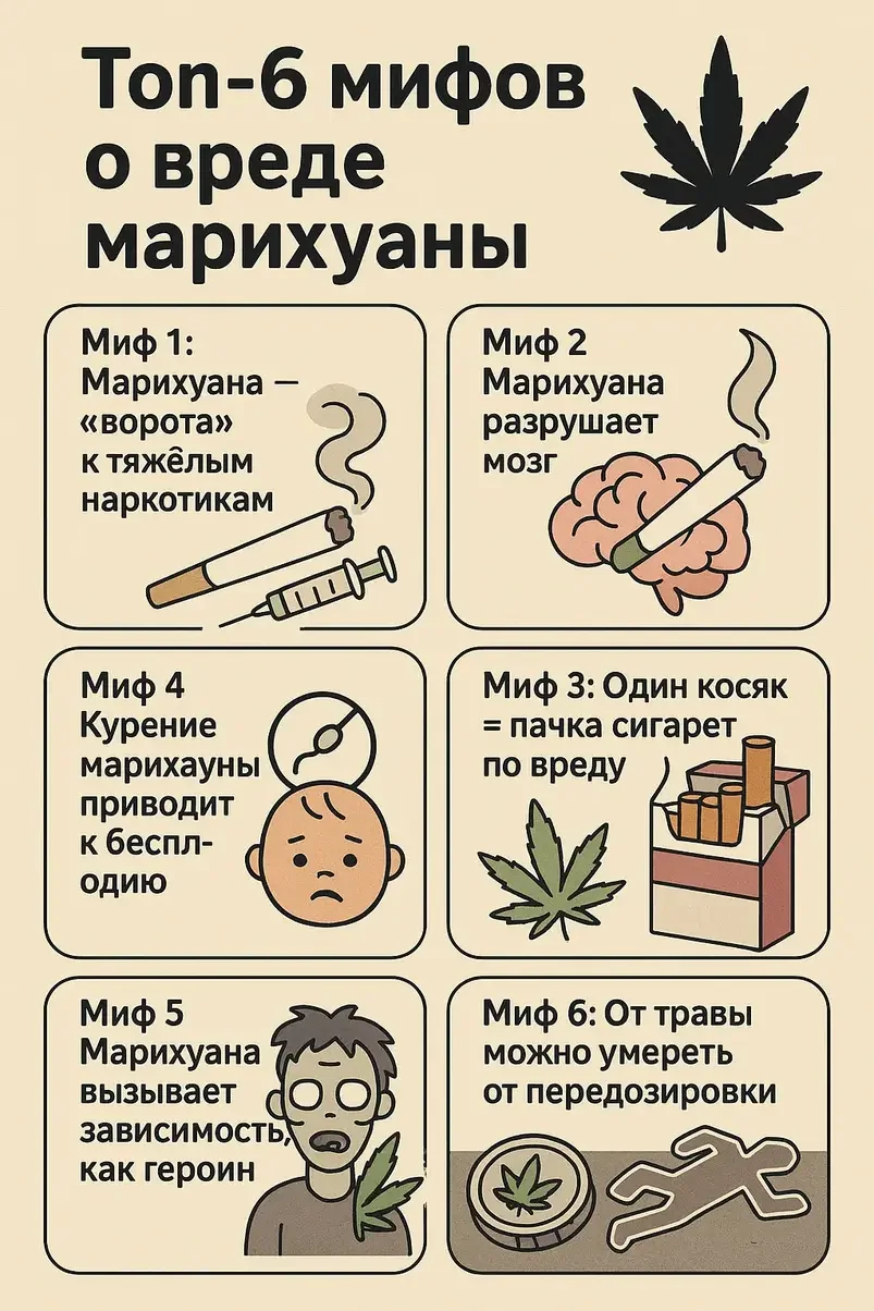 ТОП-6 МИФОВ О ВРЕДЕ МАРИХУАНЫ.webp