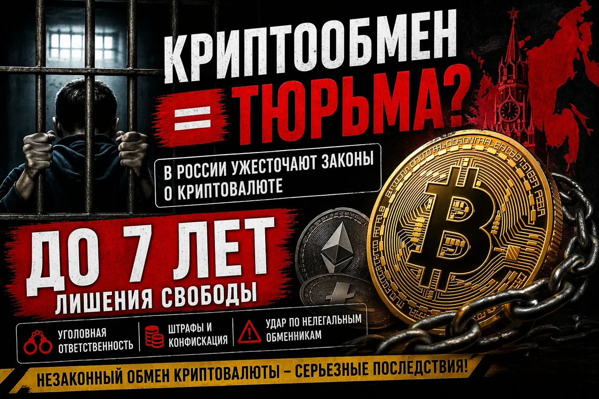 В России готовят закон о наказании за нелегальный обмен криптовалюты.webp