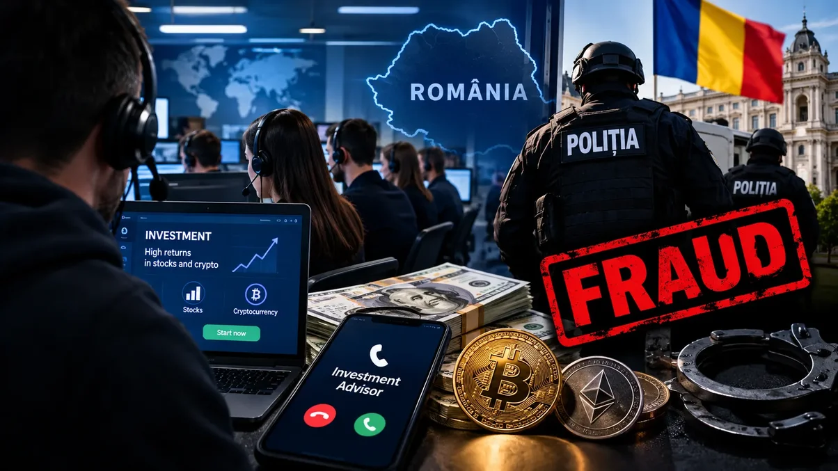 В Румынии ликвидировали мошеннический колл-центр.webp