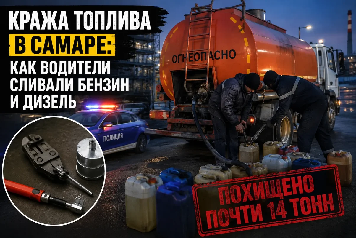 В Самаре раскрыли схему хищения почти 14 тонн топлива из служебных автоцистерн.webp