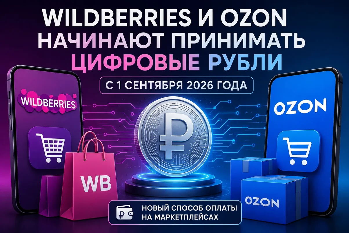 Wildberries и Ozon начнут принимать цифровые рубли.webp